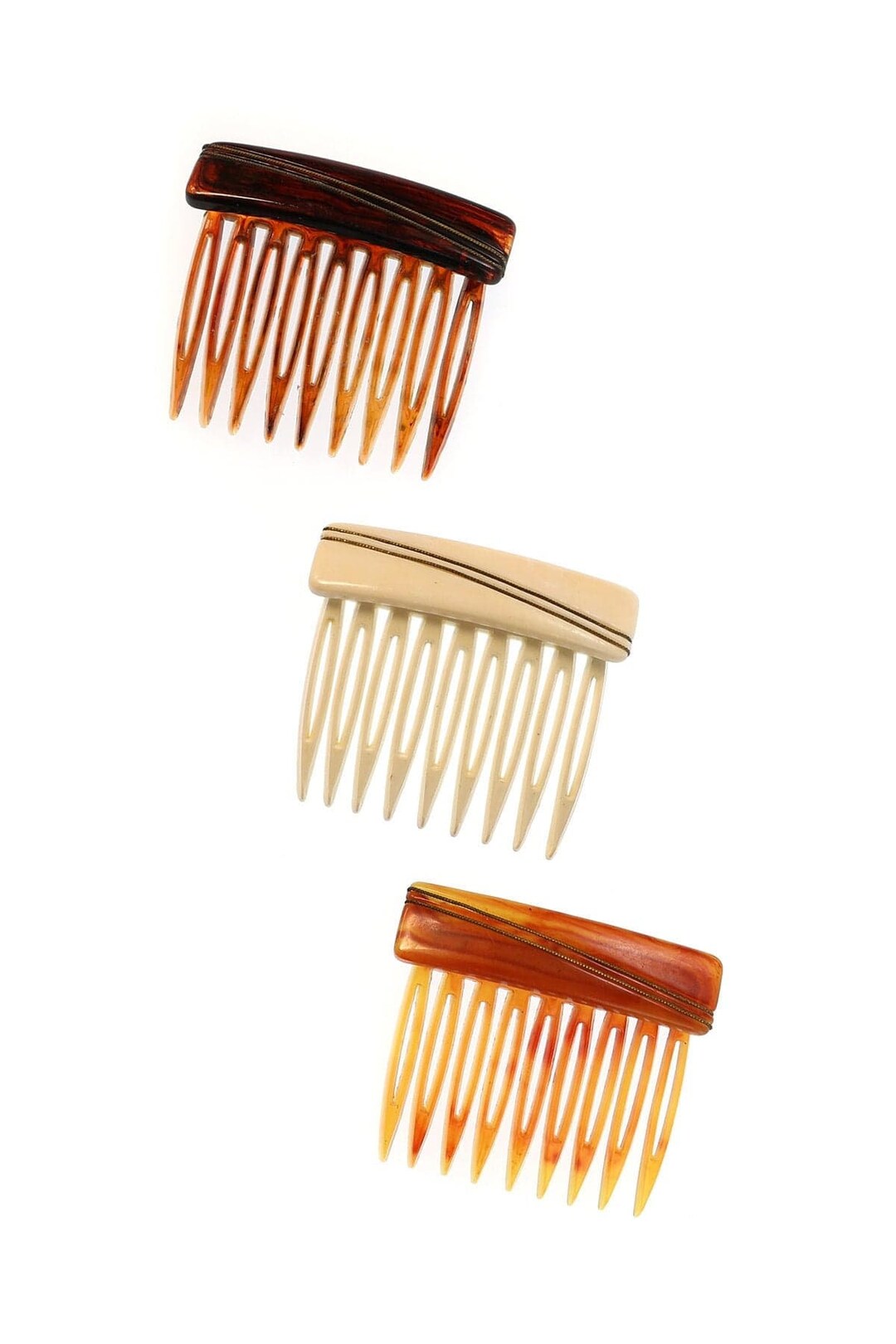 Italian Vintage Diagonal Wire Wrapped Hair Comb - Etsy