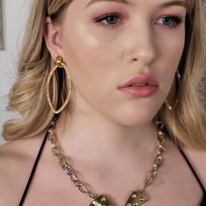 Sylvie Gabrielli Valkyrie Chain Necklace with Vintage Centerpiece