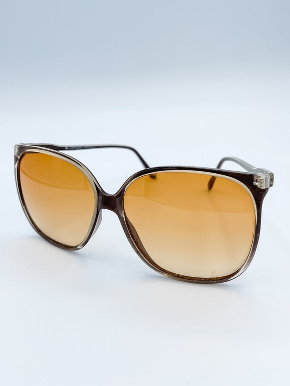 Vintage French Oversized Square Shaped Sunglasses - image 9