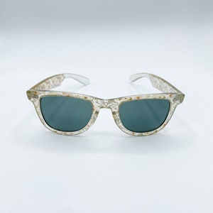 French Vintage Floral Wayfarer Style Sunglasses