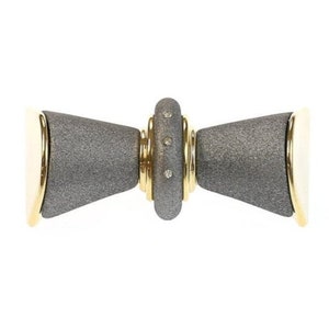 Vintage Italian Bow Style Hair Barrette with Crystals