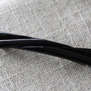 Barrette Vintage Buch Deichmann - Danemark 1980 - Plastique Fleur Strass