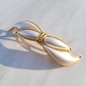 Vintage Italian Crystal Twist Bow Hair Barrette