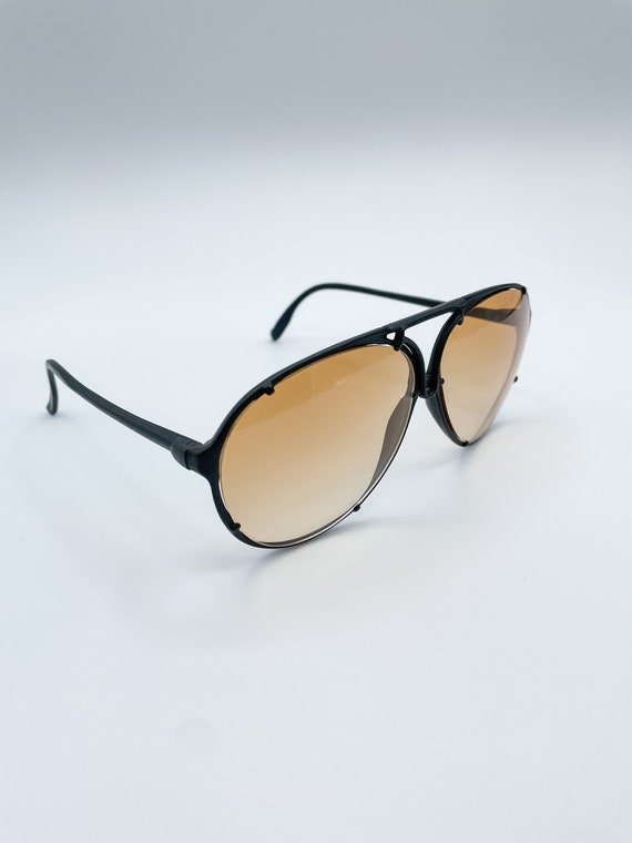 vintage aviator sunglasses black - Gem