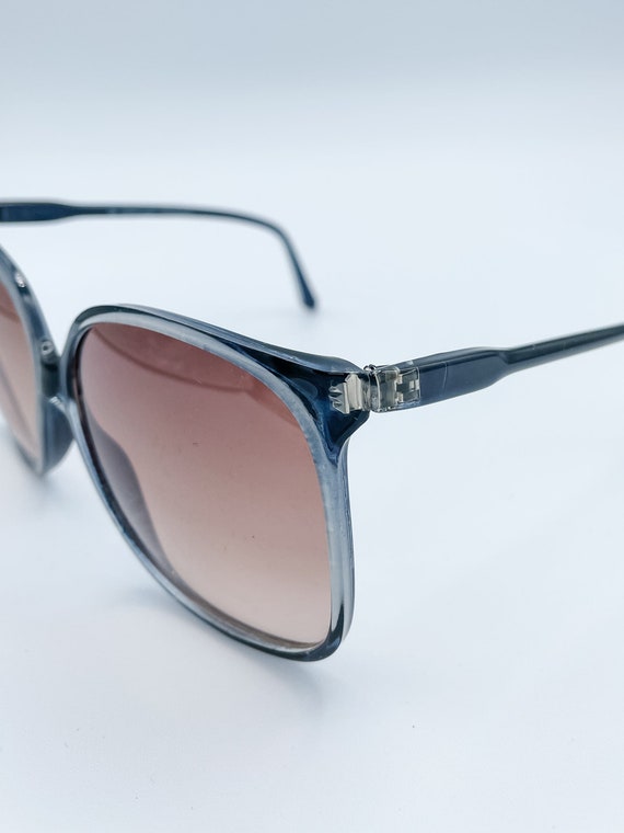 Vintage French Oversized Square Shaped Sunglasses - image 3