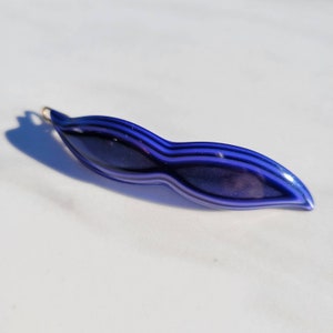 French Vintage Wave Hair Barrette on Tige Boule