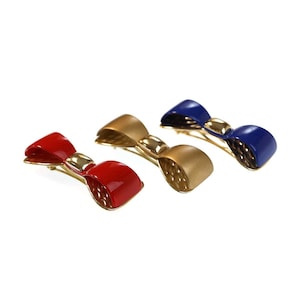 Vintage Bow Hair Barrette with Auto Clasp