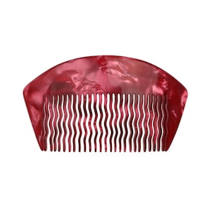 Large Vintage French Curved Acrylic Hair Comb