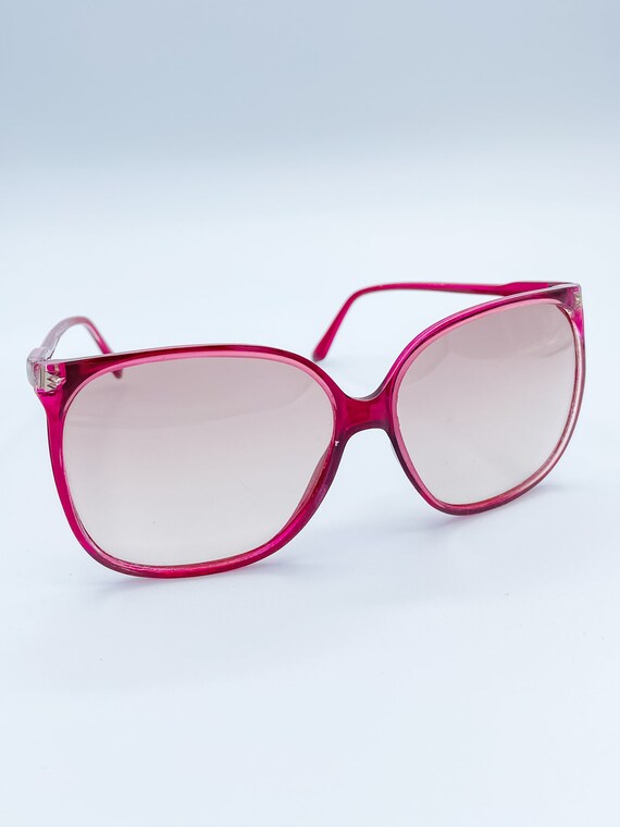 Vintage French Oversized Square Shaped Sunglasses - image 4