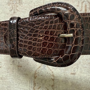 Ralph Lauren Alligator Belt - Etsy