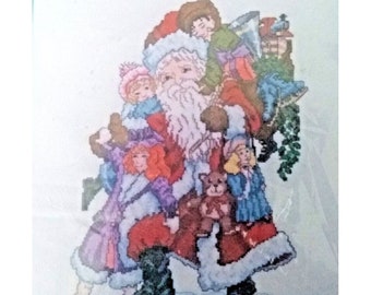 Cross Stitch Kit Classic Santa Claus Children Kappie Originals Counted 2288-1-7