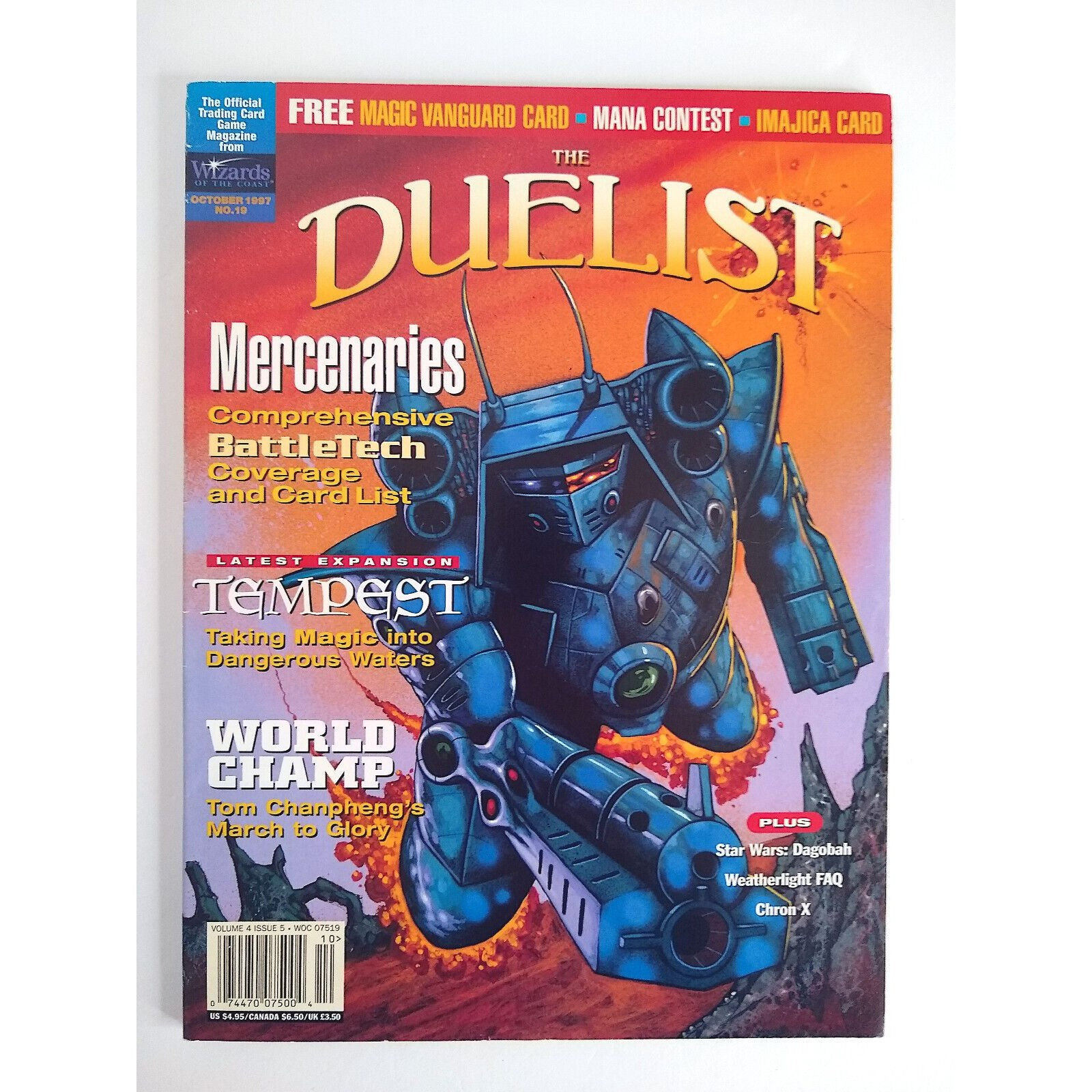 ポスター 販促用 Magic the Gathering The DUELIST Magic the Gathering the Duelist Magazine #19 Vol 4 Issue 5