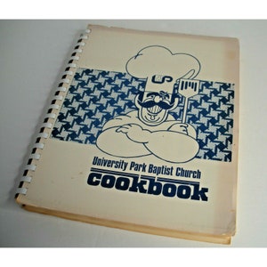 Cookbook University Park Baptist Church Community Vintage
