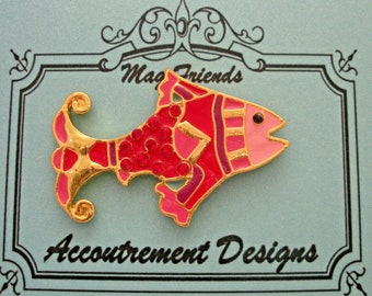 Needle Minder Magnet Red Fish Accoutrement Designs Needlepoint