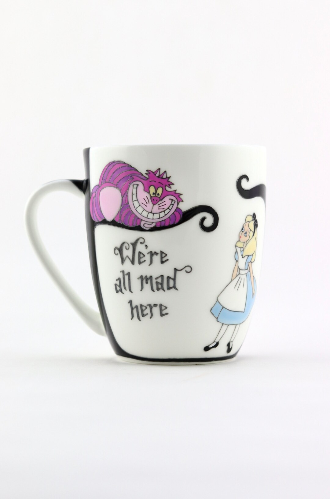 8 Piece Kitchen Set with Alice in Wonderland Custom Etchings by