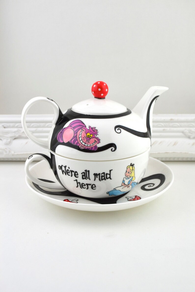 Alice in Wonderland Tea Set For One | Etsy