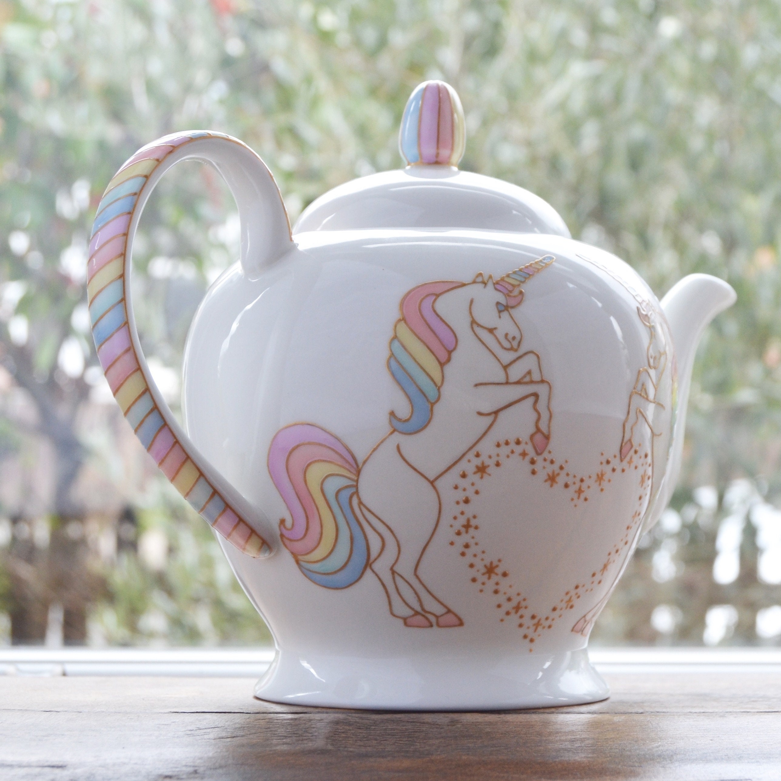 Unicorn Teapot Etsy Canada