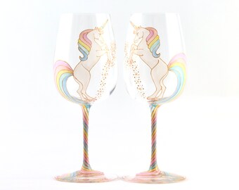 Unicorn Wine Glass