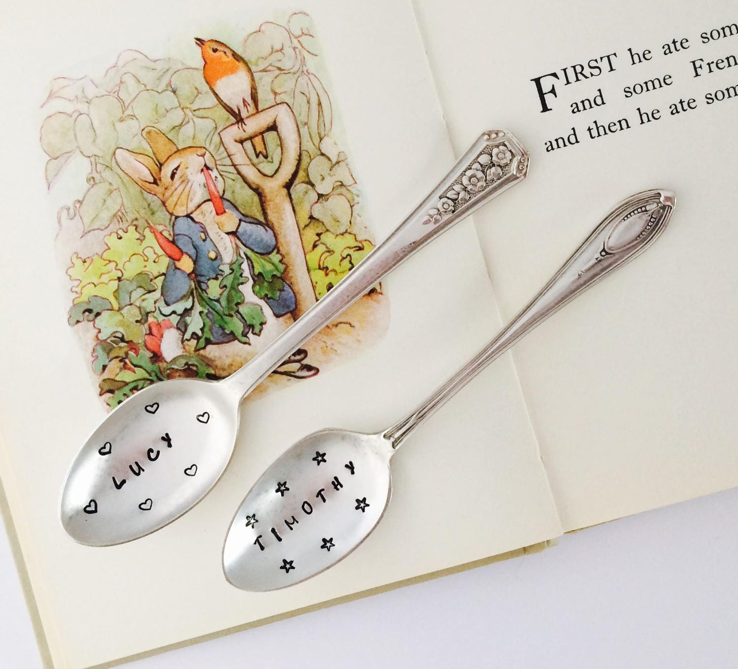 New Baby Gift, Personalised Spoon, Naming Ceremony Gift, Childrens Cu…