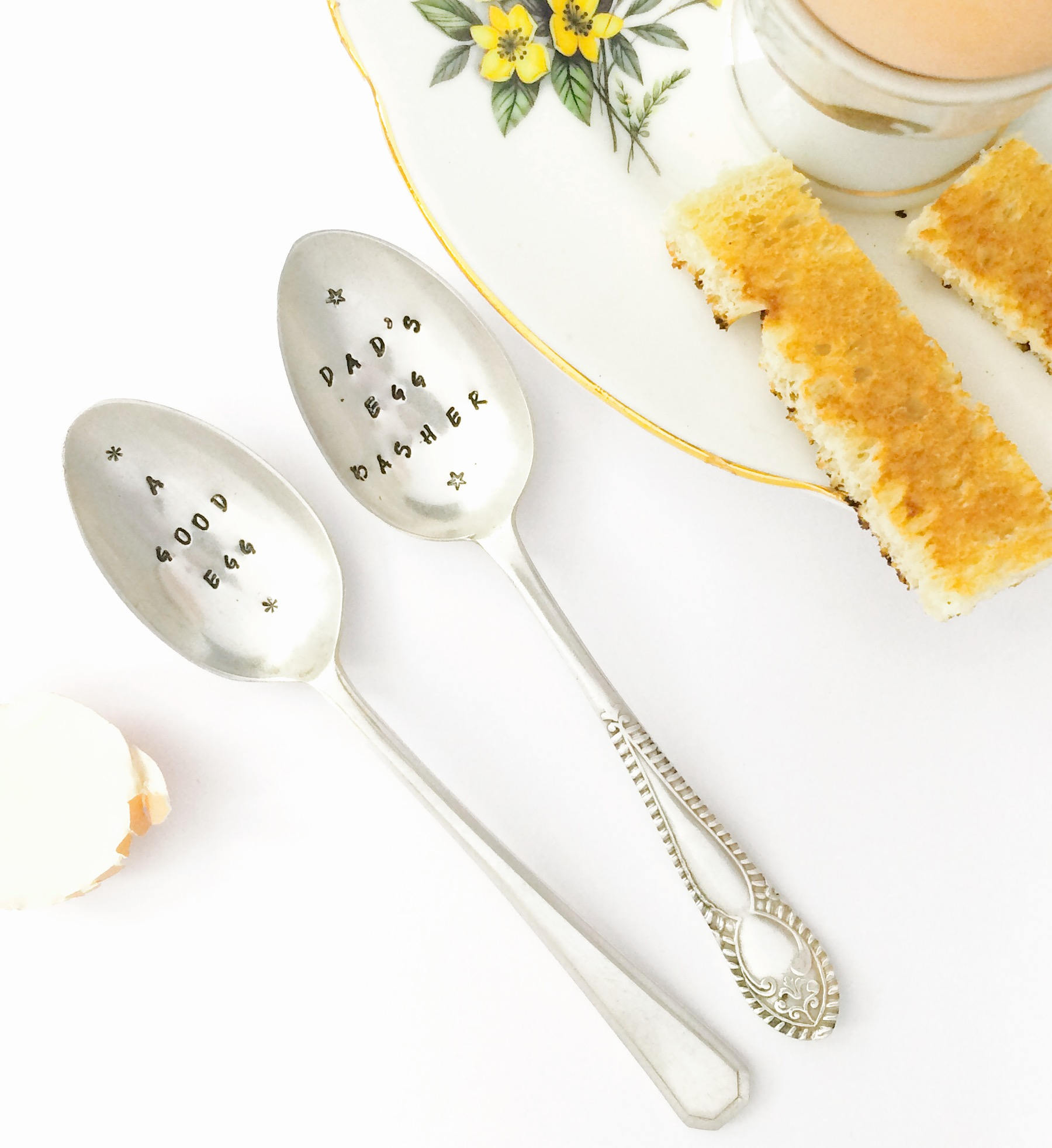 Personalised Spoon Hand Stamped Tea Spoon Customised Vintage Etsy