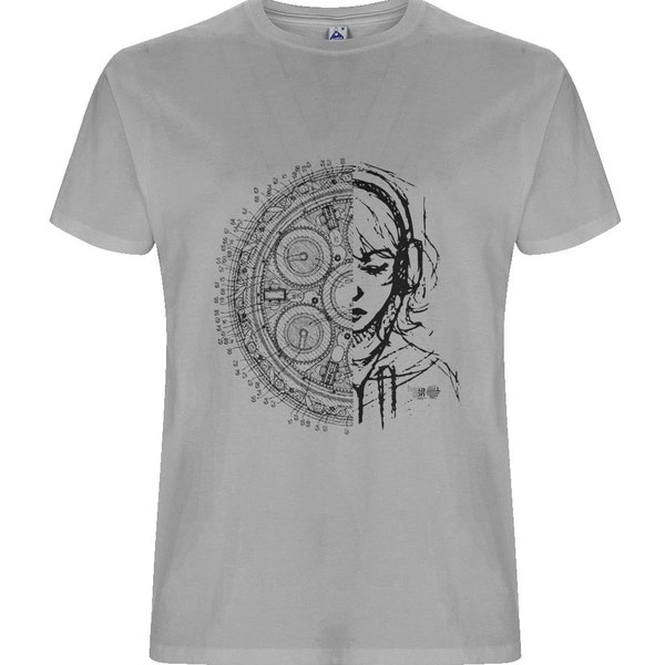 Time travel - Organic T-shirt - EDM Rave Wear - Psy Trance Clothing - Tribal Tshirt Men - Alternative Clothing