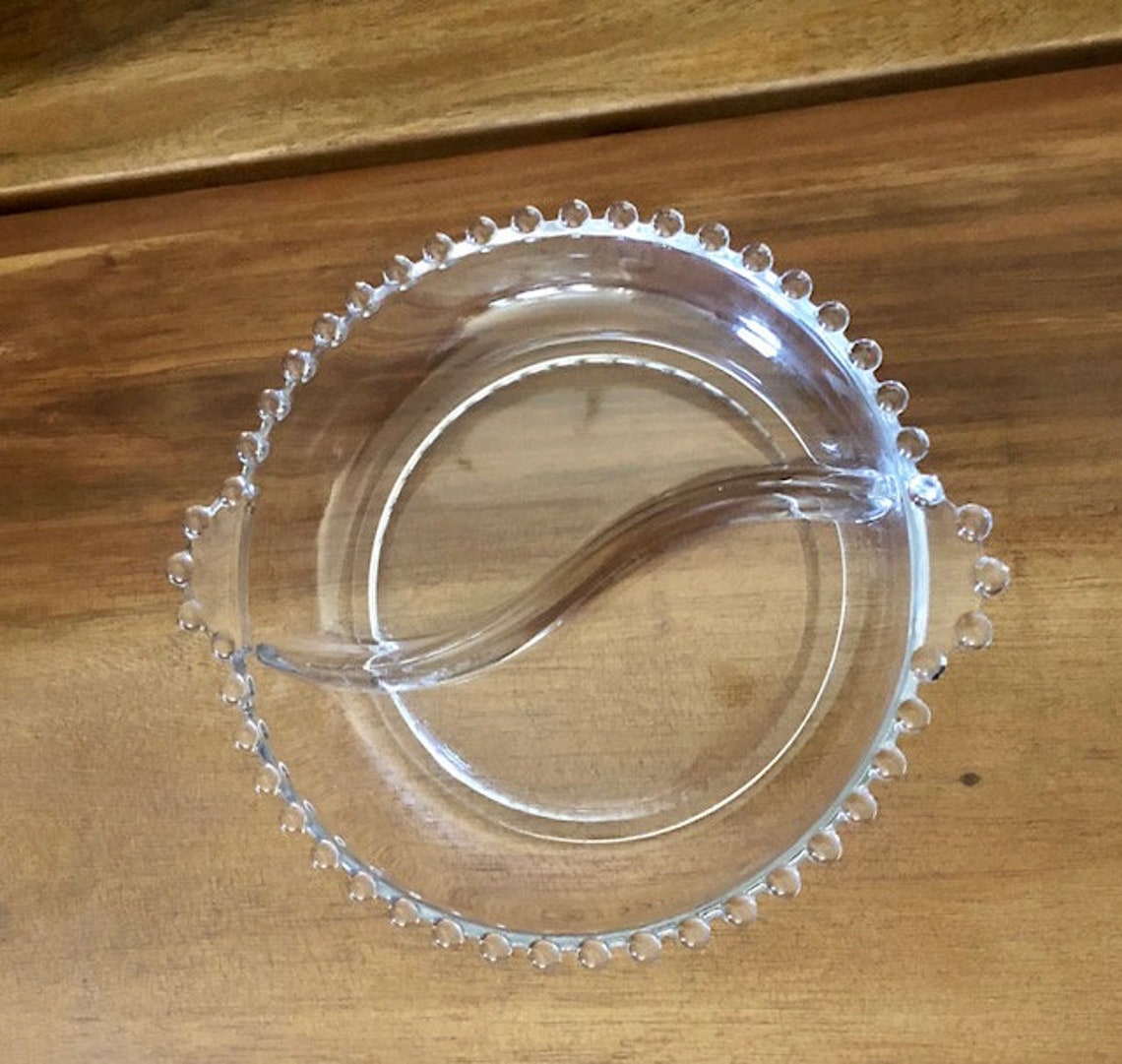 Vintage Candlewick 2 Section Relish Dish Vintage Glass Dish Etsy