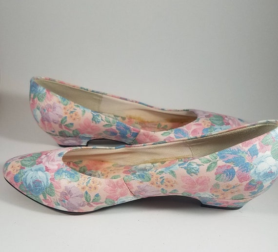 floral flats shoes