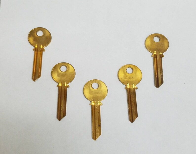 Keys to the Tardis Vintage Key Blanks 5 Stamping Keys Etsy