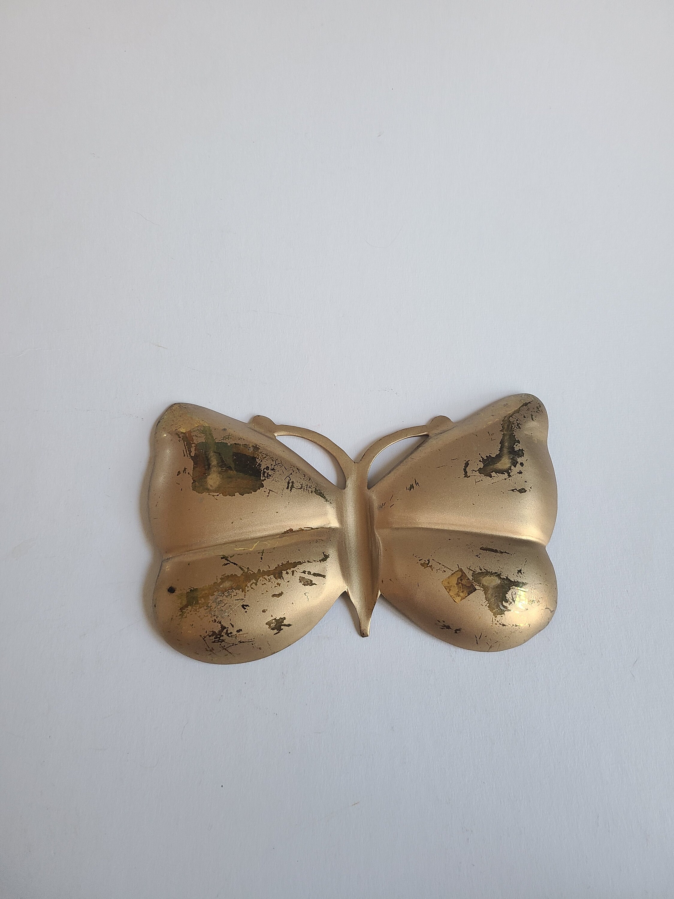 Butterfly Trinket Dish Vintage Brass Butterfly Tray Valet Etsy UK