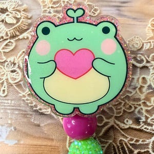 Squishy Frog Badge Reel