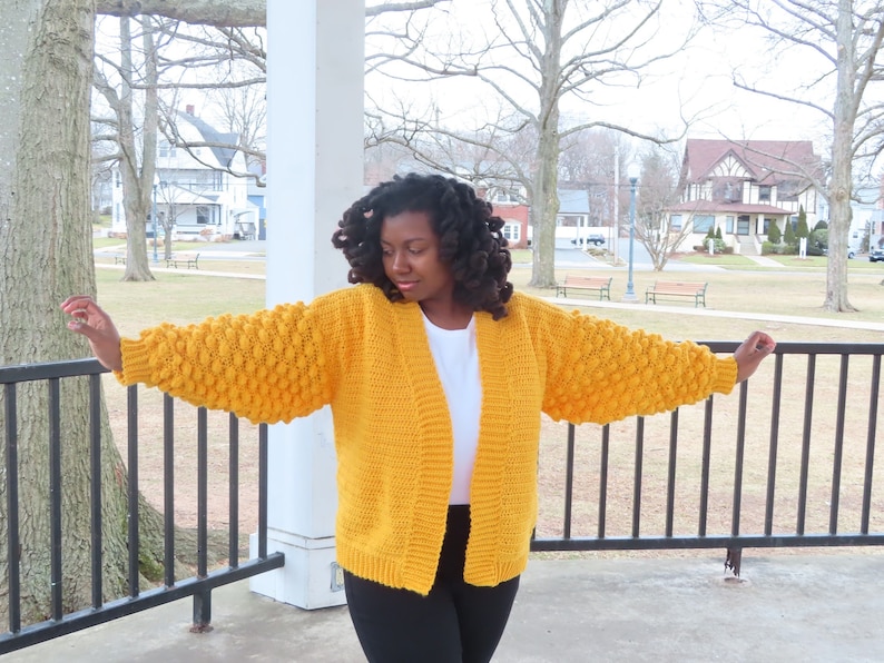 Handmade Crochet Poet Cardigan made to Order - Etsy