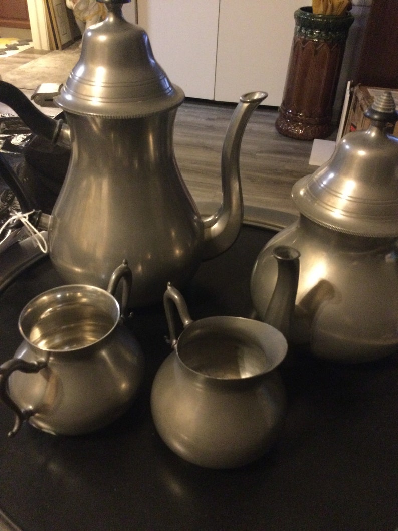 Royal Holland Pewter Coffee and Tea Set Made in Holland. Etsy