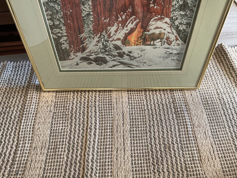 Bev Doolittle Signed and Numbered Print Christmas Day Printed in 1983