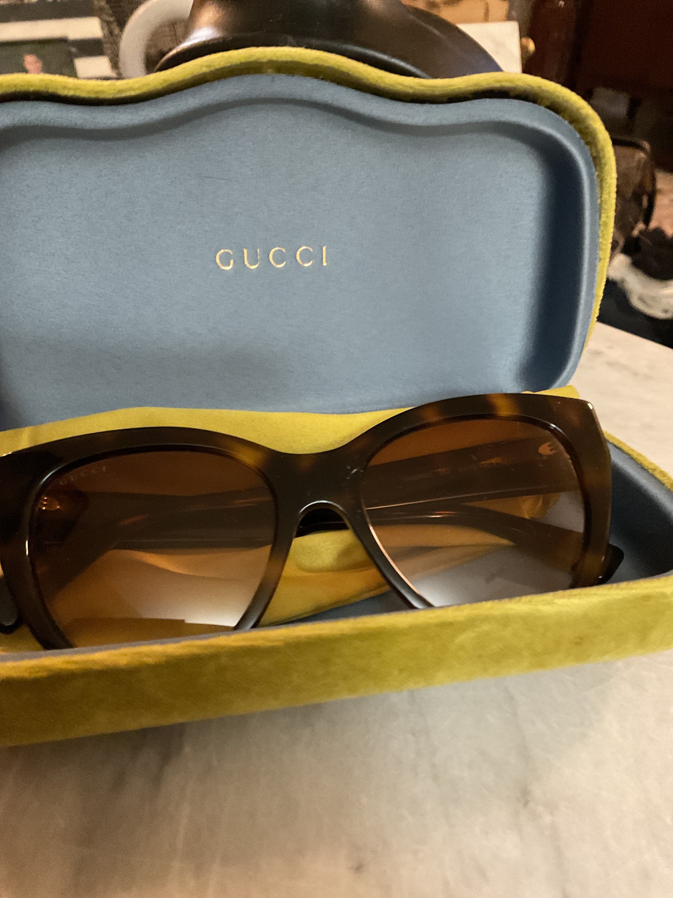 Gucci Clear Sunglasses – NineTees Vintage