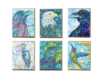 Cards - BIRDS, watercolour artwork