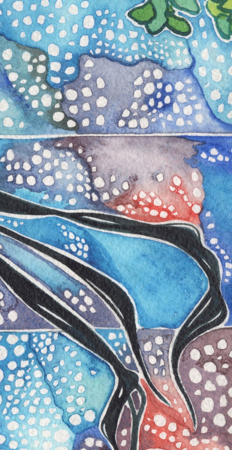 TREE of LIFE  Cha Wakan  print of beautiful & colourful image 4