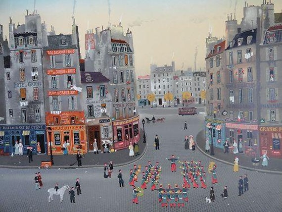 ミシェル・ドラクロワ「L'Aubade」オリジナルリトグラフ - Etsy 日本