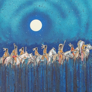 Kevin Red Star &quot;Full Moon Riders&quot; Original Serigraph
