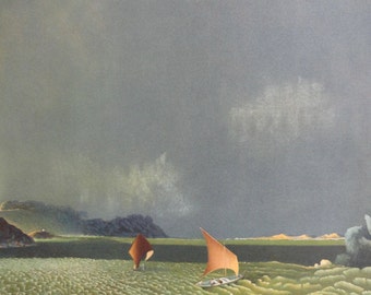 Michel Charpentier "Ondes Turbulentes" Originallitografi S/N Art