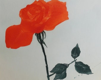 Charlotte Reine "Rose" Originalsignerad etsning (1981)