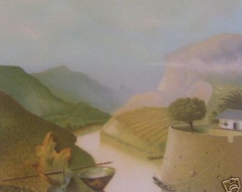 Michel Charpentier Originallitografi "Bernique" 1985 Signerad och numrerad