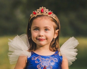 Handmade Princess Crown | Princess Tiara |Birthday Tiara | Birthday Crown | Red Gold Crown