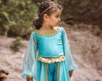 Custom Listing - Lighter Blue Pants - Princess Costume | Arabian Princess Inspired Girls Costume  - Lighter Blue Pants