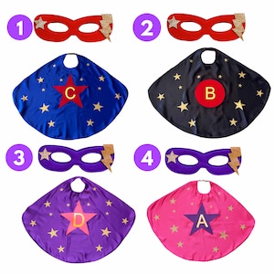Kids Costume Cape - Kids Custom Gift - Select Initial