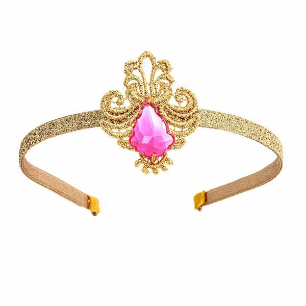 Genie Princess Dress-Up Genie Costume Jewelry Headband -  Pink Jewel