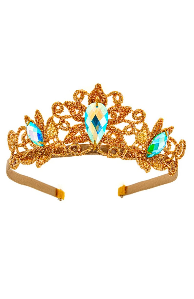 Princess Dress Size 2 Halloween or Play with Princess Crown Option Perfect for Jasmine Birthday Party Princess Jasmine Costume