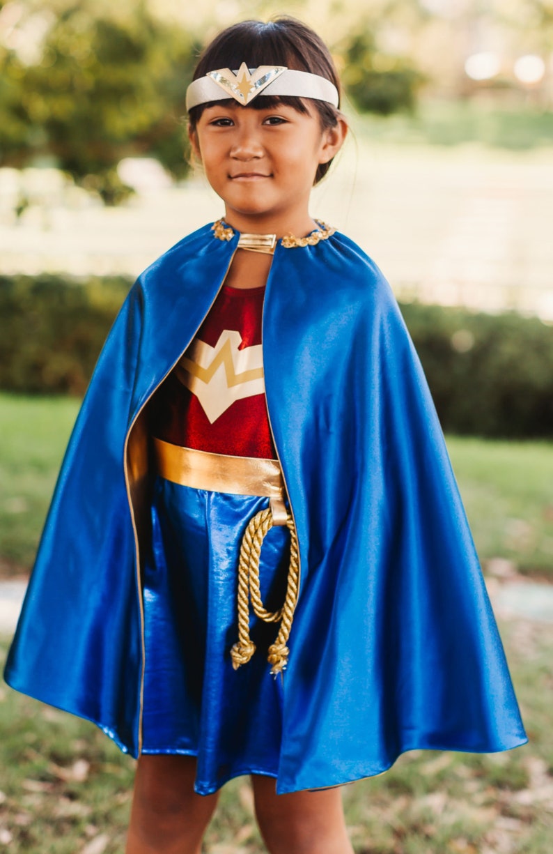 Wonder Woman Girls Costume Inspired Kids Halloween Costume Etsy