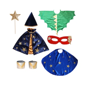 Epic Adventures Kids Costume Gift Set - Wizard, Superhero Dragon