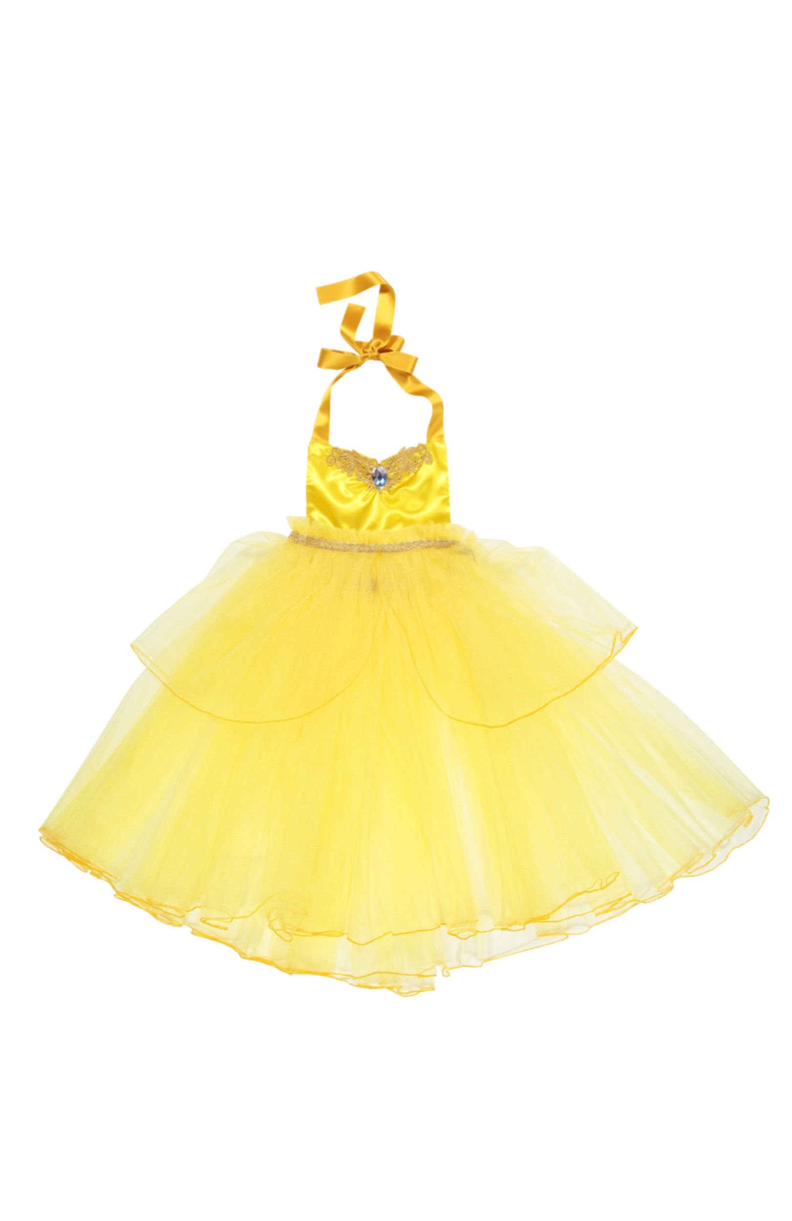 Princess Dress Belle Beauty And The Beast Dress Apron And Crown Birthday Outfit Princess Dress Belle Beauty And The Beast Dress Apron And Crown Birthday Outfit