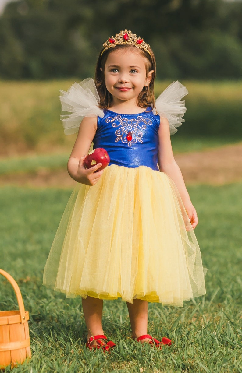 Fairytale Princess Dress Tea or Knee Length Tulle Dress Size 56 Girl/'s Snow White Costume Snow White Dress Princess Dress